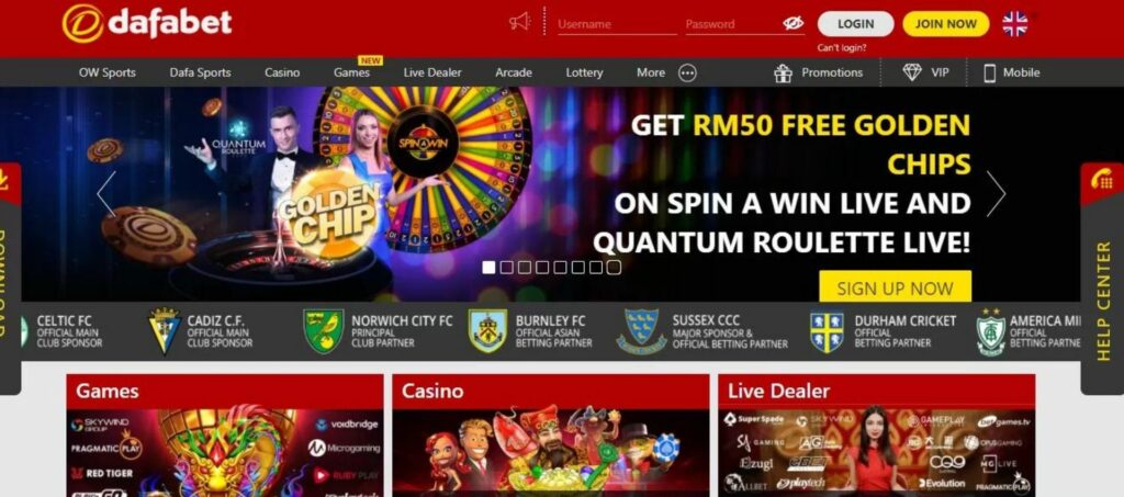 Dafabet online casino site overview in India